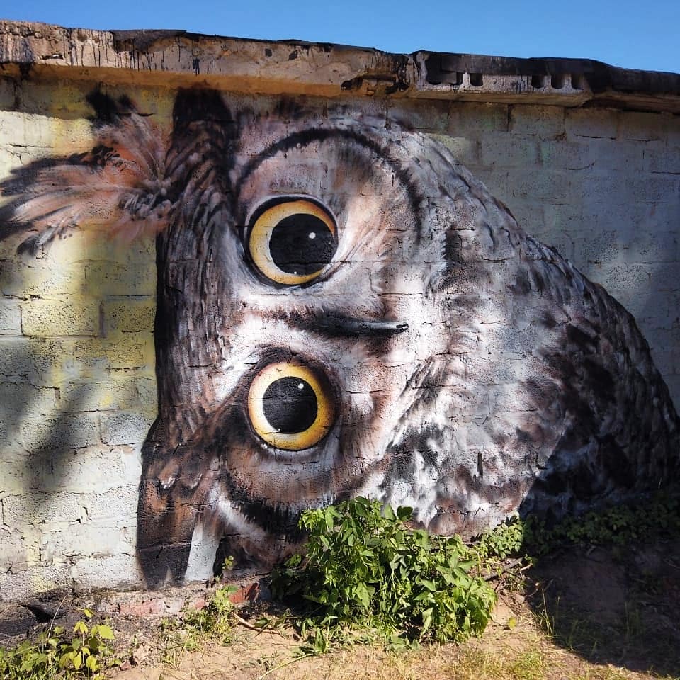 Граффити «Обитатели леса»